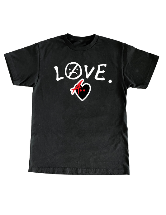 Black Aye.Hatsu "LOVE" Tee